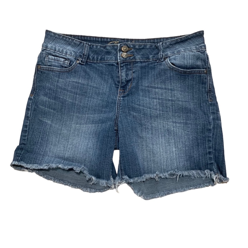 🌹 DELIAS Bailey Shorts Denim Size 9/10 Fringed Hem 5 Summer Spring